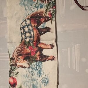 Festive Horse Holiday Pillow Case